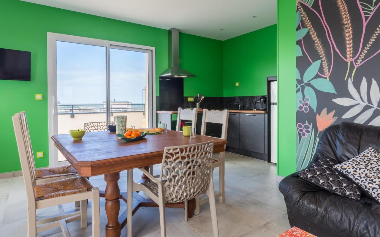 Babord, Appt Avec Terrasse Et Vue Mer Saint-Côme-de-Fresné Екстериор снимка